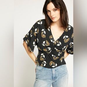 Joie Harlee Top Blouse Floral NWT Size 0